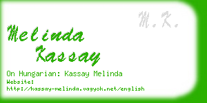 melinda kassay business card